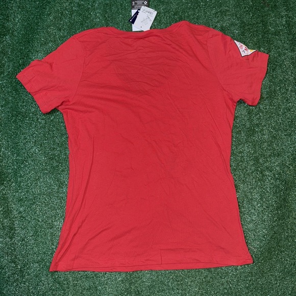 New Era Shoei Ohtani Los Angeles Angels MVP‎ Women's V-neck XL Red T-shirt NWT - Picture 9 of 9